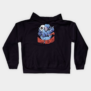 Scary Halloween Witch Kids Hoodie